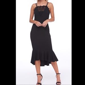 ABS Collection Scallop Trim HalterNeck Jrs Dress
